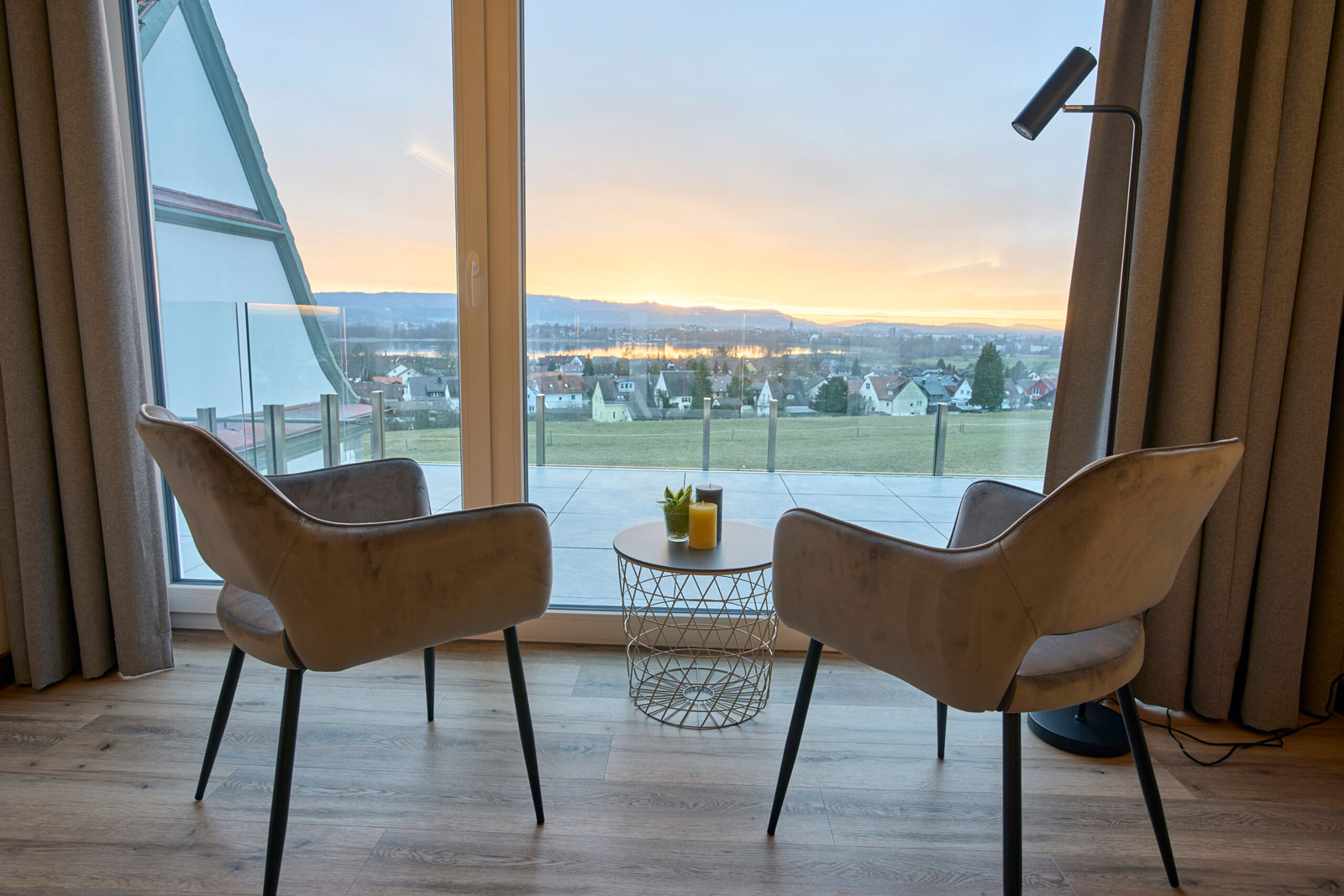 Vom Balkon hat man einen herrlichen Ausblick auf den See – Hotel Kapelle, Radolfzell
